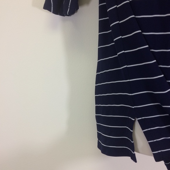 Ralph Lauren Navy Stripe Boatneck Knit Top 1X - Picture 6 of 6